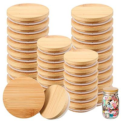 Sieral 24 Pieces Storage Canning Jar Lids for Regular Mouth and Wide Mouth  Wooden Bamboo Lids for Mason Jars Accessory, 2 Sizes - Yahoo Shopping