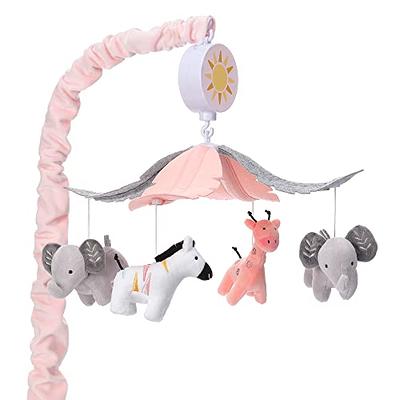 Happy Jungle Musical Baby Crib Mobile Safari Animals Soother Toy