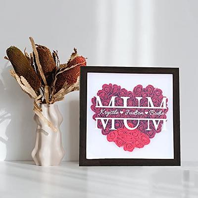 Personalized Mom Flower Shadow Box With Name Preserved Rose Shadow Boxes  Customized Memory Shadow Box Frame Flower Display Cases Romantic Mothers  Day Birthday Gifts for Mom Grandma - Yahoo Shopping