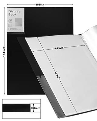 Portfolio Folder for Artwork Art Portfolio Binder 2 Packs 9x12 Demo Book  Black Portfolio Folder with Protective Film Binder with Plastic Sleeve 30  Pockets 60 Page Capacity - Yahoo Shopping