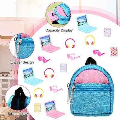 Doll Accessories 5pcs Cartoon Style Mini School Backpack Doll Bag  Accessories for 16 18 inch Dolls