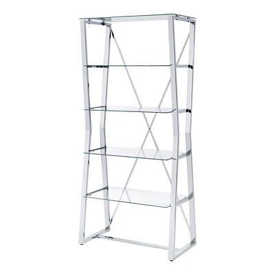 Vintage Mid Century Baughman Sculptural Chrome & Glass Etagere Bookcase  Shelf - Yahoo Shopping