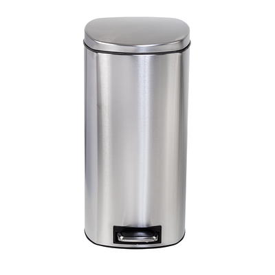 Honey Can Do 7.9 Gallon Trash Can, Soft Rectangle Step On Kitchen Trash Can,  Stainless Steel - Yahoo Shopping