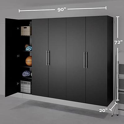 Basicwise 23.5 in. W x 8 in. D x 28.25 in. H Bathroom Storage Wall