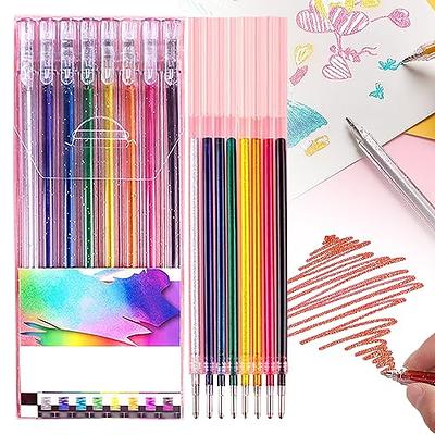 ZSCM 100 Colors Duo Tip Brush Markers Art Pen Set & 6 Pack Mixing of 3  Colors Magic Rainbow Glitter Gel Pens - Yahoo Shopping