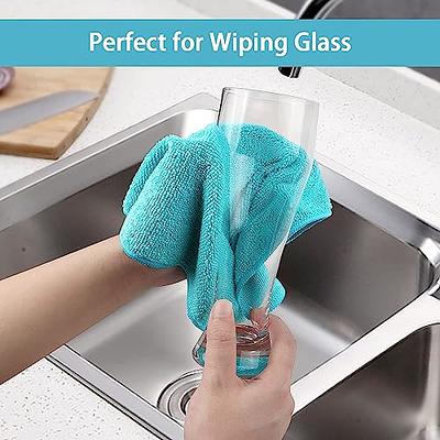 Microfiber Cleaning Cloth, Cleaning Rag, Cleaning Towels with 4 Color  Assorted