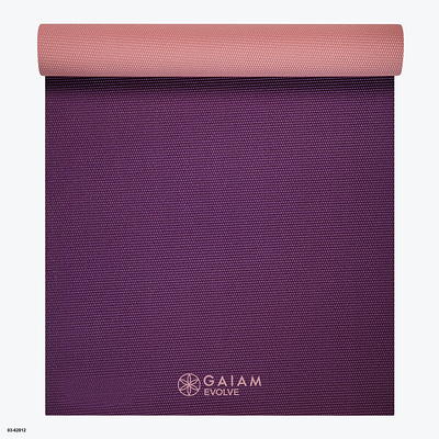 Gaiam Yoga Mat Premium Print Reversible Extra Thick Non Slip