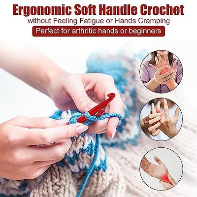 Dasonwin Ergonomic Crochet Hook Set - Comfort Grip Hooks for Arthritis,  Complete Beginner to Expert Kit, Includes 2.5mm to 6.0mm Needles. - Yahoo  Shopping