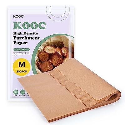 KOOC Premium 200-Pack 9x13 Inch Parchment Paper Sheets - Precut