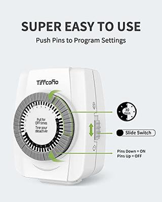 7-Day Easy-Set Digital Plug-In Lighting and Appliance Timer - NSI