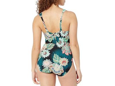 COCO REEF Tropical Lotus Charisma Pleated One-Piece (Cast/Black) Women's  Swimsuits One Piece - Yahoo Shopping