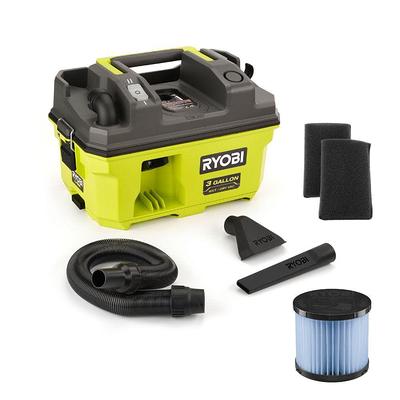 Ryobi One+ 18V Cordless 4.75 Gallon Wet/Dry Vacuum PWV200 Accessory Kit w/ 1-3/8 in. Crevice Tool, Floor Nozzle, & Dust Brush