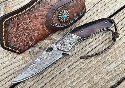 Double L Pocket Knife, Three Blade Rosewood, Stainlesss Steel/Leather | L.L.Bean