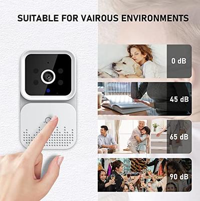 EKEN Smart Video Doorbell Camera Wireless with Chime Ringer, Smart AI Human  Detection, 2.4G WiFi, 2-Way Audio, HD Live Image, Night Vision, Cloud