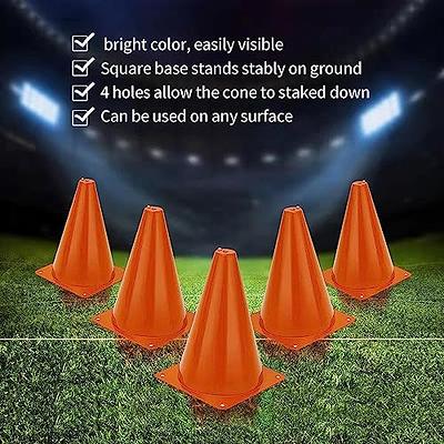 100 Packs Mini Disc Cone Kit Mini Soccer Cones Agility Drills Cones for  Soccer Practice Small Cones with Shoulder Strap for Sports Football  Basketball
