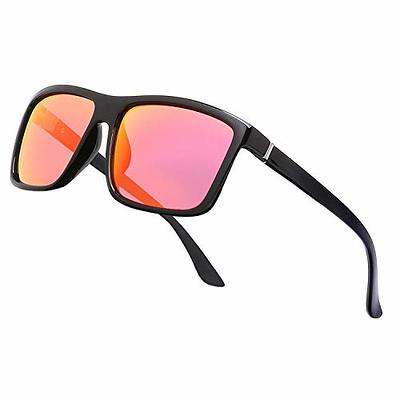  VANLINKER Thick Square Sunglasses for Men Women Retro Chunky  Rectangle Trendy Shades VL9731 Black + Black/Yellow Tinted Lens : Clothing,  Shoes & Jewelry