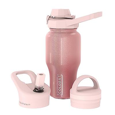 COLDEST Sports Water Bottle - 3 Lids (Chug Lid, Straw Lid, Handle Lid)  Tumbler with Handle on Lid Water Bottles Cup Vacuum Insulated Stainless  Steel