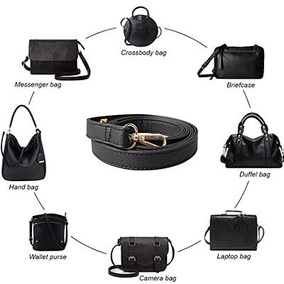 Allzedream Thick Purse Strap Wide Adjustable Replacement Crossbody Bag  Handbag