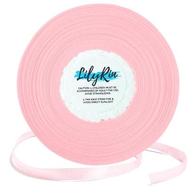 Pink Ribbon 1/4 Inches 36 Yards Roll Perfect for Scrapbooking, Art