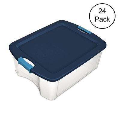20 Gal. Plastic Durable Storage Bin with Lid in White (1-Pack) bin-455 -  The Home Depot