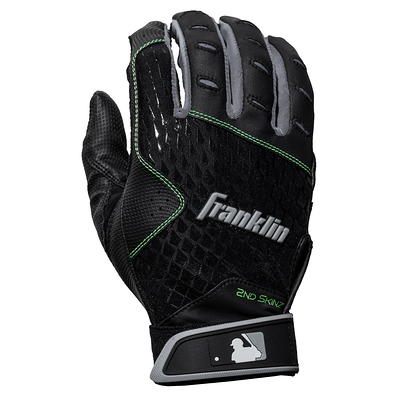 Franklin Sports MLB Youth Digitek Medium Batting Gloves - Gray/Black/Red