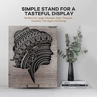 Metal Simple Art Display Stand Iron Easel for Plate Stand Plate Holder  Display Stands for Picture, Decorative Plate, Book, Photo Easel (3 inch) 