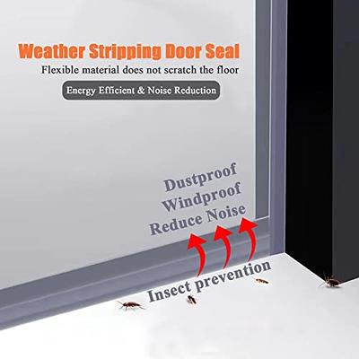 Glass Door Seal Strip Silicone Weather Stripping Shower Door Sweep