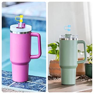 Straw Cover Cap for Cup, Reusable Straw Topper for 30&40 oz Tumbler, Cartoon Straw Tip Covers for Cups Accessories (10pcs Princess 8mm)