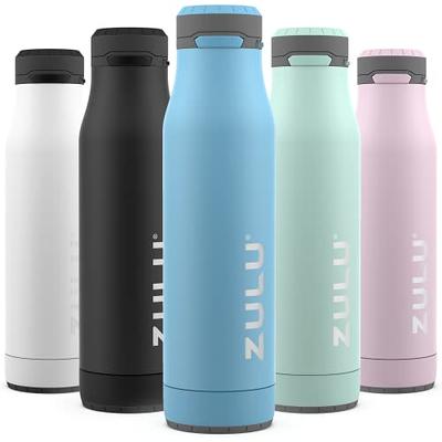 Milifox 18 oz Stainless Steel Water Bottle with Spout Lid, Vacuum Insulated  Double Wall Water Bottle - Wide Mouth Leak Proof BPA Free Keeps Cold 18