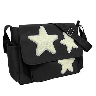 Cute Kawaii Messenger Bag Canvas Crossbody Bag Aesthetic Shoulder Bag for  Women Men Flap Messenger Bag with Pockets - Yahoo Shopping