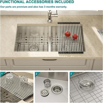 33x19 Undermount Double Bowl Kitchen