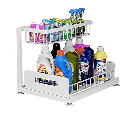 GSHYMXT souG Desktop Storage Rack Organizer for Kitchen Bathroom Office  Dorm - Double-Layer Cosmetic Stationery Storage Holder and Table Sundries