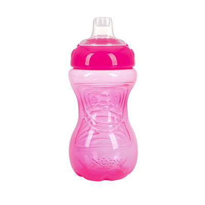 Nuby Sippy Cups, Leak-Proof, Soft Spout, Toddler No Spill