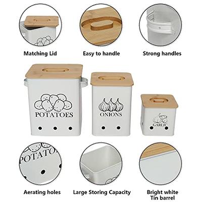 Xbopetda Food Storage Container for Potato, Onion and Garlic