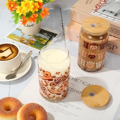 Donut Glass | Glass Can Cups | Glass Cups | Coffee & Tea | Soda Cup | Glass  Drinkware | Beer Can Glass | Aesthetic Cup