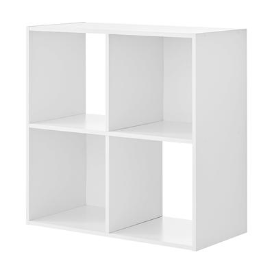 Rest Haven 2 Drawer Cube Storage Organizer, White/Aqua