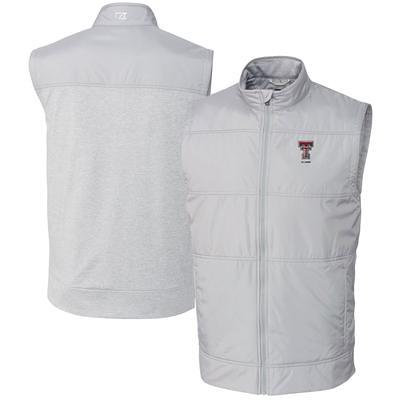 Women's Cutter & Buck Heather Black Louisville Cardinals Adapt Eco Knit  Heather Recycled Full-Zip Jacket