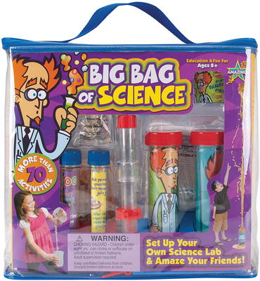 Discovery™ #Mindblown Reaction Lab Chemistry Set, 18-Piece Experiment Kit,  35 Unique Activities, Only Household Items Needed, Create Slime, Goo