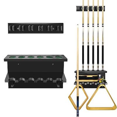 MoyanSuper Pool Stick Holder Pool Cue Rack Wall Mount Pool Cue Holder for 6  Sticks Billiard Pool Table Accessories Organizer, Black - Yahoo Shopping