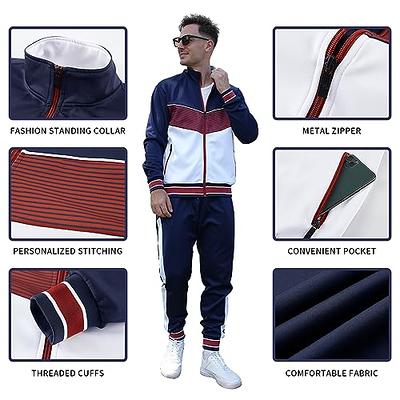 Men's Baggy Tracksuits 2 Piece Outfits Long Sleeve Hoodie Jogger Sports Set  Casual Loose Fall Winter Pullover Sweatsuits