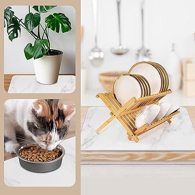 Minimalism Quick Drying Diatomaceous Earth Stone Mat, Stone Dish Drying Mats  for Kitchen Counter, Ultra Absorbent, Fast Dry, Non-Slip, Heat Resistant,  Diatomaceous Earth Mat for Baby Bottles, Dishes Bottles Cups, Bathrooms and