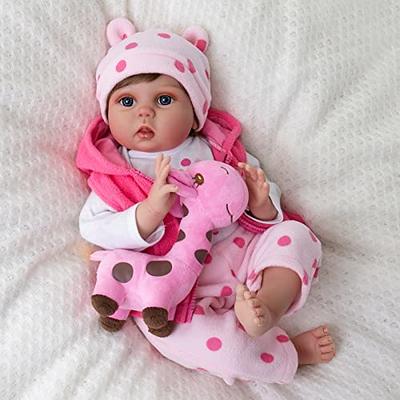 Aori Lifelike Reborn Baby Dolls - Realistic Newborn Girl Doll, Pink Set for  Kids 3+