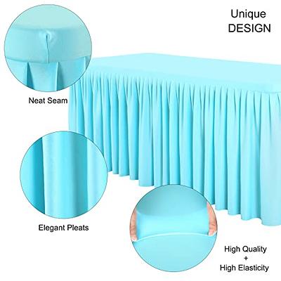 Light Blue Scallop Edge Paper Tablecloth, Party Supplies, Party, 1 Pieces