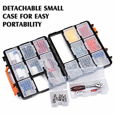 MIXPOWER 16 Detachable Sections 13.5-inch Toolbox, Removable Tool Box,  Double side, Excellent Box for Storing Screws Nuts,Bolts and Small Tools -  Yahoo Shopping