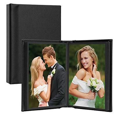 Artmag Photo Album 5x7 Clear Pages Pockets Leather Cover Slip Slide in  Photo Album Book Holds 50 Vertical 5x7 Photos Picture Book for Wedding  Family (Grey) - Yahoo Shopping