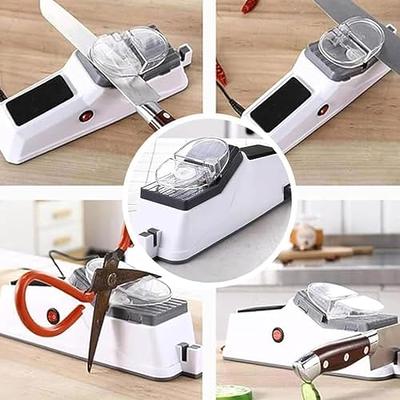 Simple Deluxe 4-in-1 Kitchen Knife Sharpener [4 Stage] Best Knife  Accessories & Scissors Sharpener Tool with One Cut-Resistant Glove to  Repair