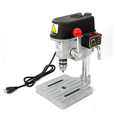 Mini Bench Drill Press, LAKIX Small Benchtop Drill Press High Precison, Low  Noise, Compact Size Desktop Drilling Machine, 7-Speed B10 Chuck for  Handicraft, DIY Jewelry Making, Metal Wood Working - Yahoo Shopping