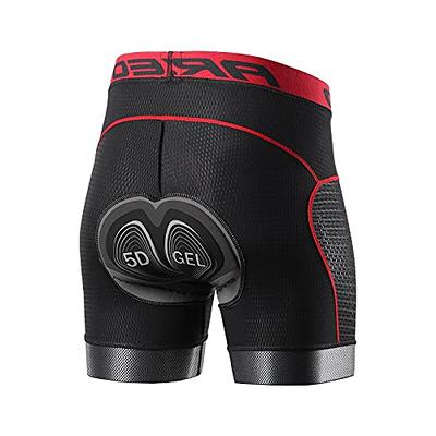 ARSUXEO Mens Cycling Underwear 3D Gel Padded Bike Shorts for Men