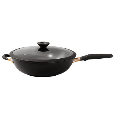 12Inch Nonstick Deep Frying Pan,5Qt Non Stick Saute Pan with Lid,Large  Skillet P