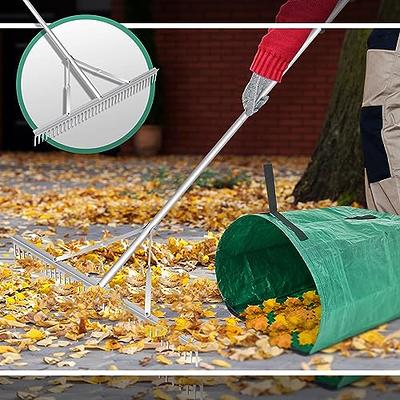 Large Yard Dustpan-Type Garden Bag For Collecting Leaves - Reuseable Heavy  Duty Gardening Bags, Lawns Pool Garden Leaf Waste Bag - 53 Gallon Per Bag